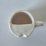 ماگ سرامیکی دستساز مدل مسافرتی قلبی راه راه - تصویر 2